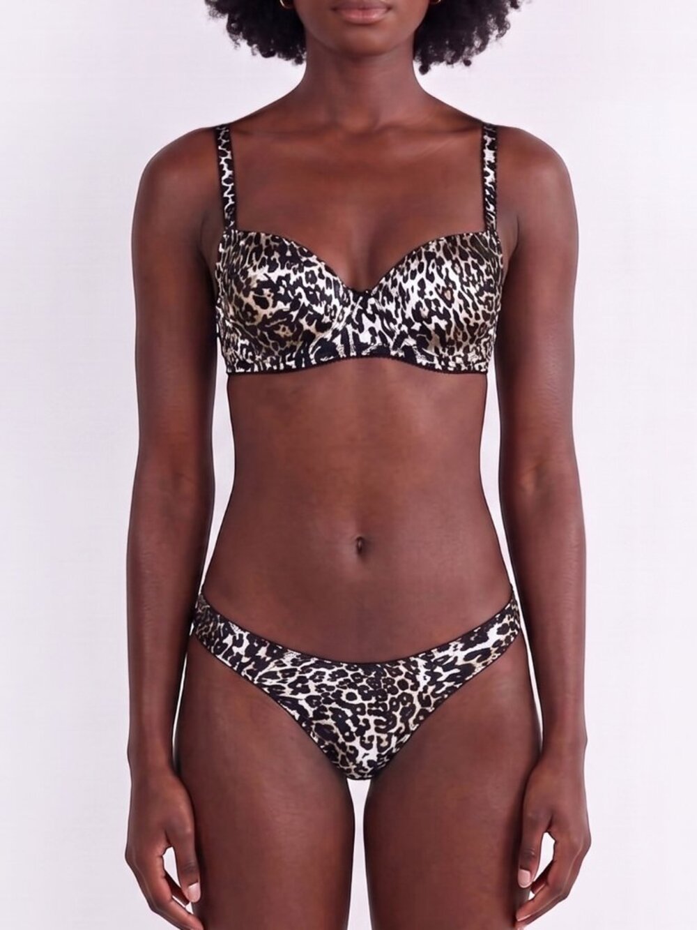 Intimissimi Silk Balconette Bra (36D) and Panty (M) 2-Piece Set